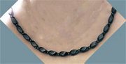 Magnetic Necklace, Faceted Hematite