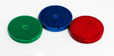 .985  x .156 Colored Ceramic Round Magnet